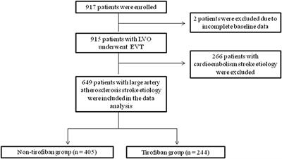 Safety and Efficacy of Tirofiban for Acute Ischemic Stroke Patients With Large Artery Atherosclerosis Stroke Etiology Undergoing Endovascular Therapy